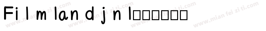 Fi l m lan d j n l字体转换